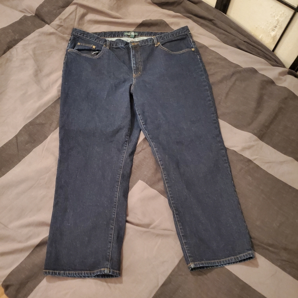 Ralph Lauren Size 22W (44 Inches) Men's Darkwash Jeans